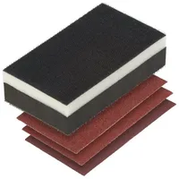 WOLFCRAFT Klettschleifschwamm Set Hart Und Weich Klettschleifschwamm