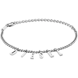 Armband DIESEL "STEEL, DX1493040", silber (edelstahlfarben), Armbänder, Edelstahl