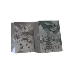 Geschenktragetasche XMAS sortiert PBS  23x18x10cm