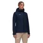 Mammut Wanderjacke Alto Light Hardshell Hooded (leicht, wasserdicht, PFC-frei) marineblau Damen
