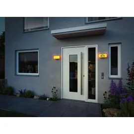 Paulmann LED Hausnummernleuchte Sheera anthrazit Zigbee RGBW 27,6 x 7,3 cm