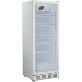 METRO Professional Getränkekühlschrank GSC4280, Metall / Glas, 59.5 x 54.5 x 159 cm, 280 L, belüftete Kühlung, 210 W, mit Schloss, weiß