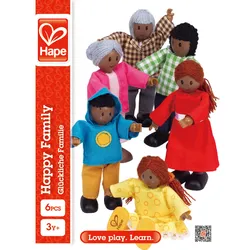 Hape Puppenfamilie – Dunkle Hautfarbe E3501
