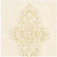 Profhome Barock Tapete 0,53 m x 10 m 5,33 m2 Creme/Gelb/Gold 319452