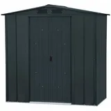 Duramax Metall Gartenhaus 201x113 Geräteschuppen Garten Gerätehaus Schiebetür, H. 199 x B. 201 x T. 113 cm, Metall