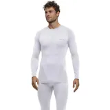 Baselayer-Shirt Round Neck M L/s Sh Funktionsmaterial schnelltrocknend 1 Stück Weiß white 2860 S