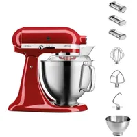 KitchenAid 4,8 L 5KSM185 Artisan Küchenmaschine Pastalover 3er Nudelwalzenset