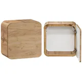 Lomadox Badmöbel Hängeschrank, Braun, Holzwerkstoff, 35x35x22 cm Badezimmer, Badezimmerschränke, Hängeschränke