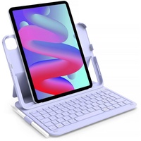 Inateck Ultraleichte Tastatur Hülle für iPad 10th, iPad Air 5/4, iPad Pro 11 iPad-Tastatur (Hoch-/Querformat Verwenden, mit Stifthalter) lila
