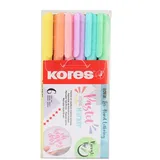 KORES Pastell-Style Marker 6 St. Pastellfarben