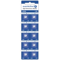 everActive AG4 1.5V, 10x Batterien, Alkaline, Mini, G4 LR626 LR66, 5 Jahre Haltbarkeit, 10 Stück – 1 Blisterkarte