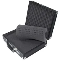 HMF 14531-02 Alu Fotokoffer, Waffenkoffer mit Rasterschaumstoff, 36,5 x