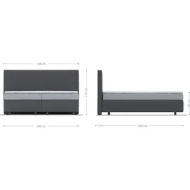 DeLife Dream-Well 180 x 200 cm H2 grau