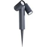 KANLUX Außenleuchte Aluminium, Glas schwenkbar 2x GU10 IP54 anthrazit