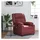 vidaXL Massagesessel 95 x 99 x 95 cm Weinrot Kunstleder mit Fernbedienung