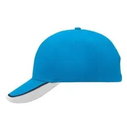 Kontrast Sandwichcap MB049, aqua-blau/navy-blau/weiß, Einheitsgröße - navy-blau