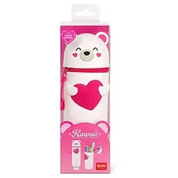 Legami 2-in-1 Silikon Federmäppchen Teddy Bear Love - Kawaii