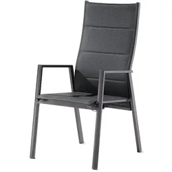 Sieger Navaro Verstellbarer Sessel Aluminium/Gepolstert - Eisengrau