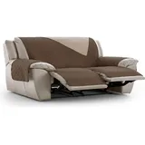 ECOMMERC3 Relax-Sesselbezug, 3 x 2, gepolstert und wendbar, Bezug für Relaxsessel, braun, verstellbar, extra Komfort und Elegantes Design