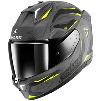 Shark Skwal i3 Linik Integralhelm - Matt Grau/Gelb/Dunkelgrau /