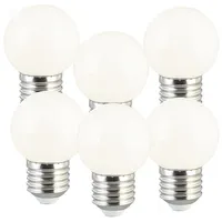 Luminea Retro Birne 6er Set 1 W E27 50 lm weiß