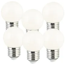 Luminea Retro Birne 6er Set 1 W E27 50 lm weiß