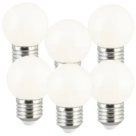 Luminea Retro Birne 6er Set 1 W E27 50 lm weiß