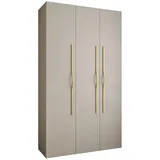 abiks möbel Drehtürenschrank COMO 140 x 245,5 x 40 cm Gold