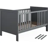 VitaliSpa Babybett Ajaton, Grau 144.4 x 83 cm