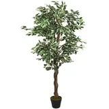 vidaXL Ficusbaum Künstlich 756 Blätter 150 cm Grün