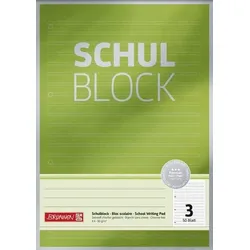 BRUNNEN 1052603 Schulblock Premium A4 Lin.3