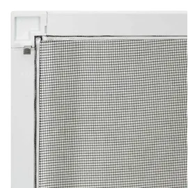 vidaXL Insektenschutz für Fenster 130 x 150 cm Weiß