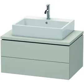 Duravit L-Cube 82x54,7cm, betongr ma, f Kons, 2 Schub.