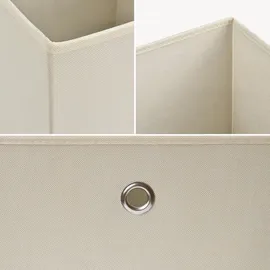 [en.casa] Faltbox 30 x 30 x 28 cm 10-tlg. Beige