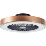 Brilliant LED Deckenleuchte Slimline Ø 49 cm 40 W gold/schwarz