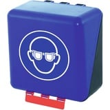 GEBRA Aufbewahrungsbox SECU Midi Standard, Augenschutz, blau