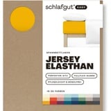 schlafgut Easy Jersey 90 x 200 - 100 x 220 cm yellow deep