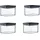 Mepal Omnia Frischhaltedose schwarz 700 ml 4-teiliges Set