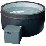 NETSPA Ice Whirlpool halbstarr rund Eisbad für 4 Personen mit 5 kW Wärmepumpe