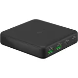 goobay Multiport 4-fach Tischladegerät (65 W) schwarz