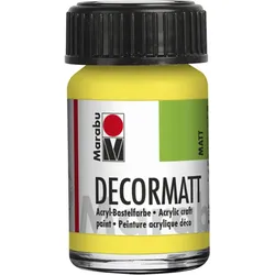 Marabu 140105068 Marabu Decormatt Acryl Zitron 020, 15 ml