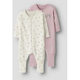 NAME IT NBFNIGHTSUIT 2P Zip Ff Jet Rainbow Noos Jet Stream/Burnished Lilac 68