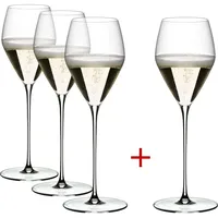 Riedel Glas Veloce Champagnerglas 0,327 l 4er Set