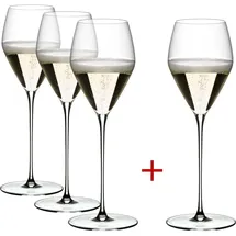 Riedel Glas Veloce Champagnerglas 0,327 l 4er Set