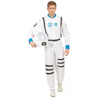 Generique Raumfahrer Kostüm Astronaut Weiss-schwarz-blau XL
