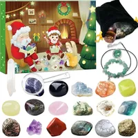 Luxuskollektion Edelstein Weihnachts Adventskalender 2024 - 24 Stück Natürliche