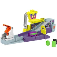 Fisher-Price Batwheels Spielzeugauto-Spielset, Zoom-Legion-Zentrale mit Rampe und Starter sowie