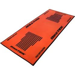 Motorradteppich Orange Race Werkstatt Garagenmatte