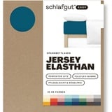 schlafgut Easy Jersey 90 x 200 - 100 x 220 cm petrol deep