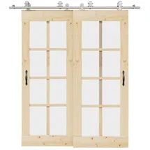 vidaXL Schiebetür-beschlagsatz 200 Cm Edelstahl Silbern - Vidaxl